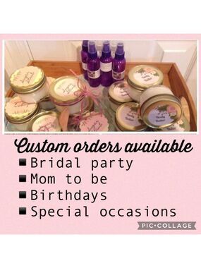 Custom hand crafted spa products